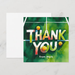 Cartão De Agradecimento estilo de aquarela com tênis