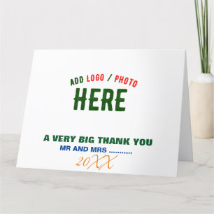 CARTÃO DE AGRADECIMENTO ESTILO MODERNO PERSONALIZÁVEL BRANCO VERIFICADO MA