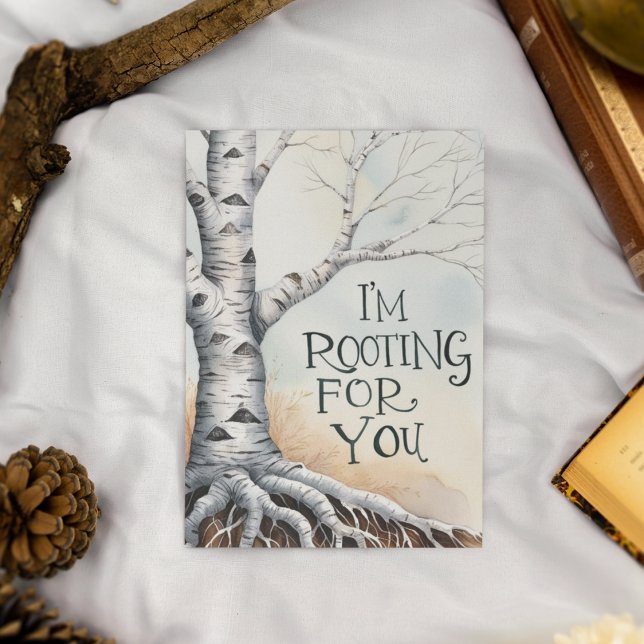 Cartão De Agradecimento Estou torcendo por você. (Show your support with this personalized, "I'm rooting for you" greeting card! )