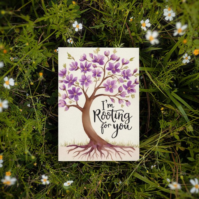 Cartão De Agradecimento Estou torcendo por você. (Show your support with this personalized, "I'm rooting for you" greeting card! )