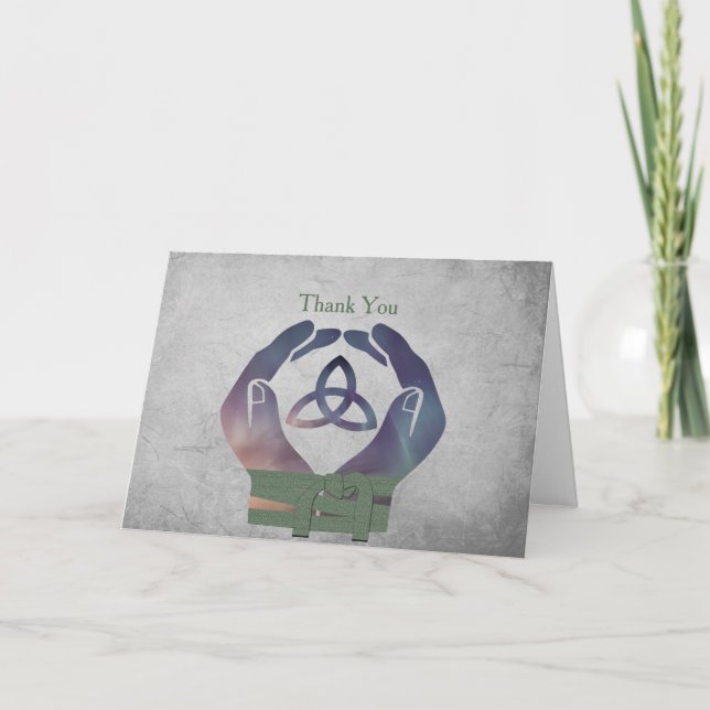 Cartão de Agradecimento Eternidade Handfasting (Frente)