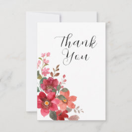 Cartão De Agradecimento Eterno Red Wedding