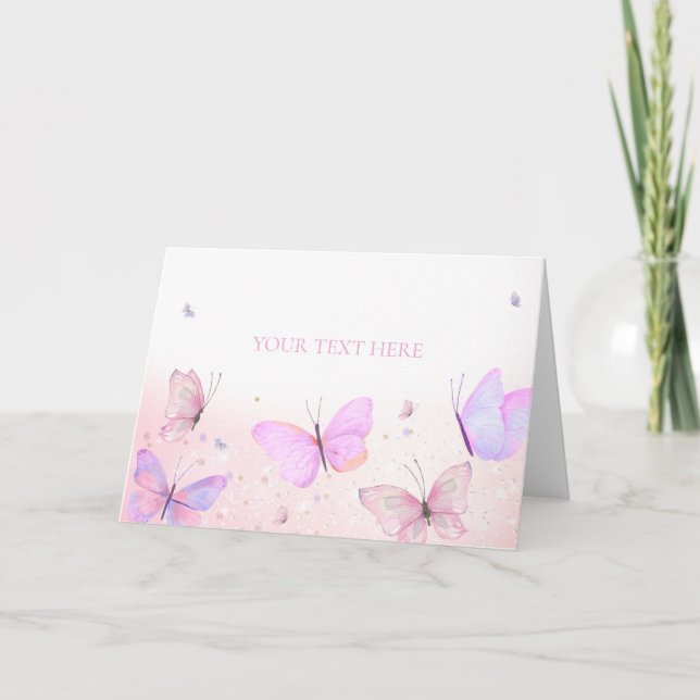 Cartão De Agradecimento Etiqueta de Comida dobrada (Frente)