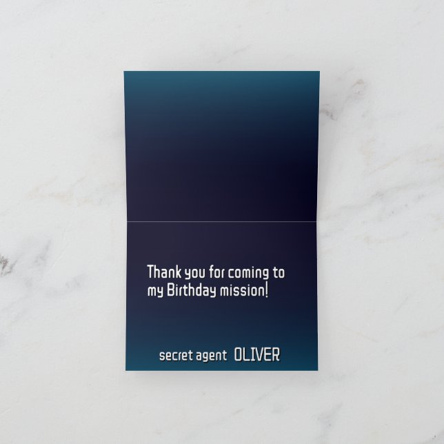 Cartão De Agradecimento Etiqueta de presentes (Interior)