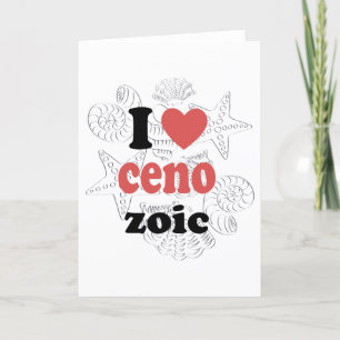 Cartão De Agradecimento Eu adoro cenozoico, citação engraçada para cientis