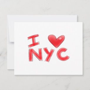 Cartão De Agradecimento Eu Adoro NYC Clássico