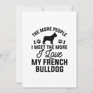 Cartão De Agradecimento Eu Amo Meu Bulldog Francês