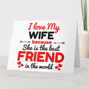 Cartão De Agradecimento Eu amo minha esposa