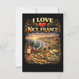 Cartão De Agradecimento Eu Amo Nice