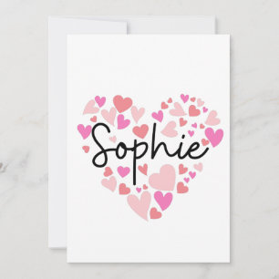Cartão De Agradecimento Eu amo Sophie