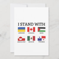 Eu fico com o Canadá México Gaza Ucrânia