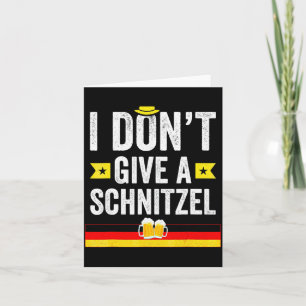 Cartão De Agradecimento Eu Não Dou Um Schnitzel Alemão