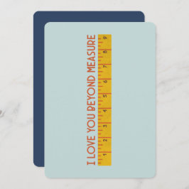 Cartão De Agradecimento Eu Te Amo Além Da Medida