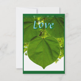 Cartão De Agradecimento Eu te amo como as árvores amam o sol