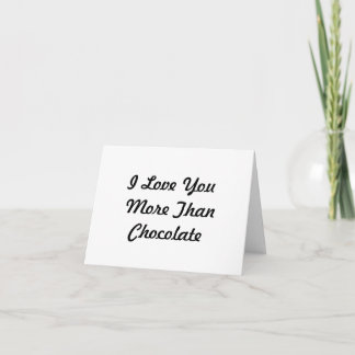 Cartão De Agradecimento Eu Te Amo Mais Que Chocolate