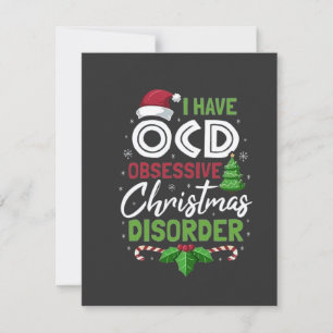 Cartão De Agradecimento Eu Tenho Uma Dose De Natal Obsessiva Xmas
