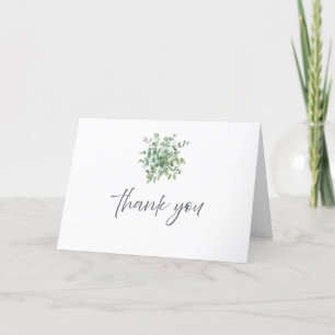 Cartão De Agradecimento Eucalyptus Wedding