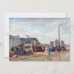 Cartão De Agradecimento Eugene Boudin - Hora do Banho em Trouville