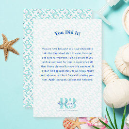 Cartão De Agradecimento Evento corporativo de recuperação de luxo personal