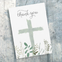 cartão de agradecimento evento religioso