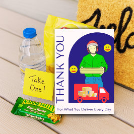 Cartão De Agradecimento Everyday Delivery Driver Card With Your Message