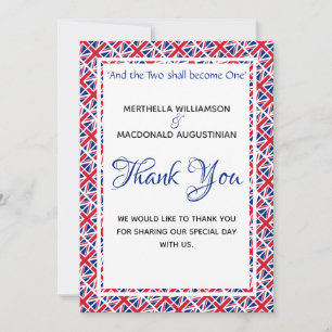 Cartão De Agradecimento EXCELENTE de Fotografia Personalizada Union JACK -