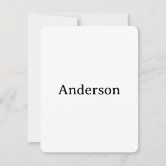 Cartão De Agradecimento Excluir Texto Substituir Próprio Design 4,25"x5,5"