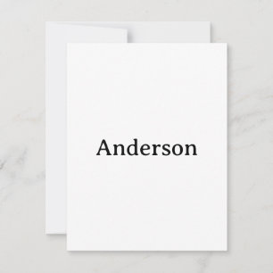 Cartão De Agradecimento Excluir Texto Substituir Próprio Design 4,25"x5,5"