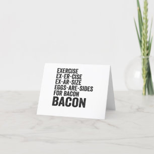 Cartão De Agradecimento Exercício Ex-Tamanho Os Ovos Ex-Tamanho São Engraç