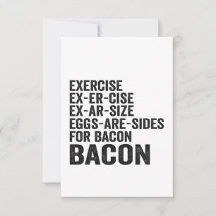 Cartão De Agradecimento Exercício Ex-Tamanho Os Ovos Ex-Tamanho São Engraç