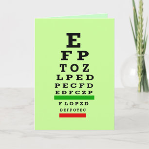 Cartão De Agradecimento EYE CHART Gifts