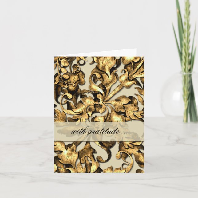 Cartão de Agradecimento Fabulosa Folhagem (Frente)