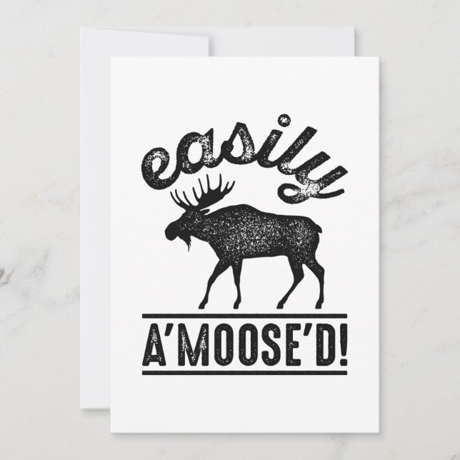 Cartão De Agradecimento Facilmente A’Moose’D (Frente)