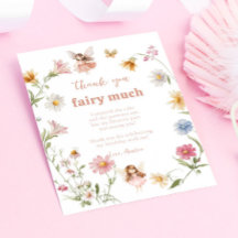 Fada de Aguarela Jardim de Flores de Aniversário M