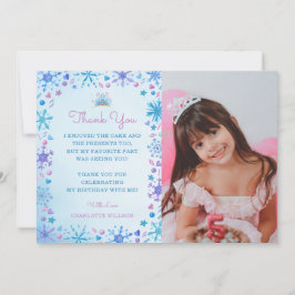 Cartão De Agradecimento Fadas, Congeladas, Leite, Princesa Princesa, Anive