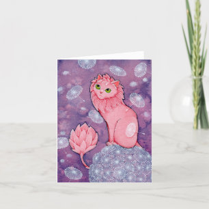 Cartão De Agradecimento Fairy Cats Affirmation cute cat fairy WHIMSY