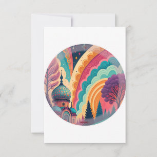 Cartão de Agradecimento Fairytale Dome #00001 – Pe