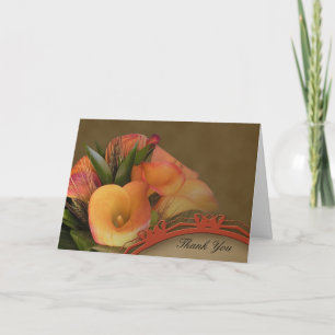 Cartão De Agradecimento Fall Cala Lily Thank You
