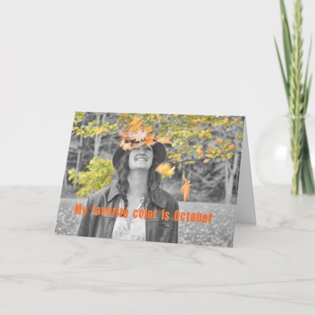 Cartão De Agradecimento FALL FOLIAGE FUN Greting Card (Frente)