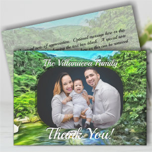 Cartão De Agradecimento Família Obrigado Rio Vallarta Sul 0366