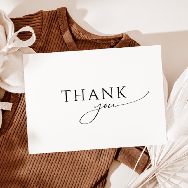 Cartão De Agradecimento Fantasia de Chás de Bebê Planos e Neutros em Termo (Criador carregado)