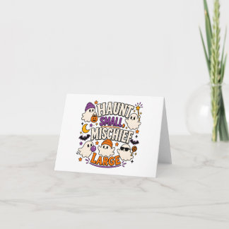 Cartão De Agradecimento Fantasmagóricos Adoráveis do Halloween Design da T
