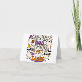 Cartão De Agradecimento Fantasmas de Halloween Adoráveis Design da Tempora