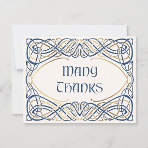 Cartão De Agradecimento Fantasy Celtic Medieval Wedding