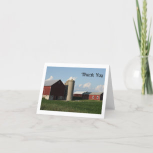 Cartão De Agradecimento Farm Thank You Blank Card