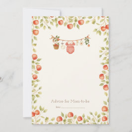 Cartão De Agradecimento Farmhouse Baby Clothesline Advice Card