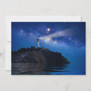 Cartão De Agradecimento Faróis Farol de Starry Night