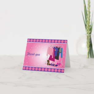 Cartão De Agradecimento Fashion Diva Thank You Card