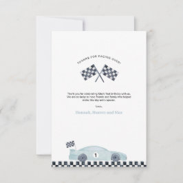 Cartão de Agradecimento Fast One