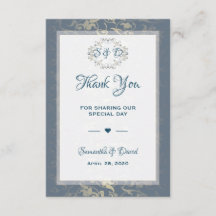 Favor Do Casamento Obrigado Ao Luxo Royal Vintage